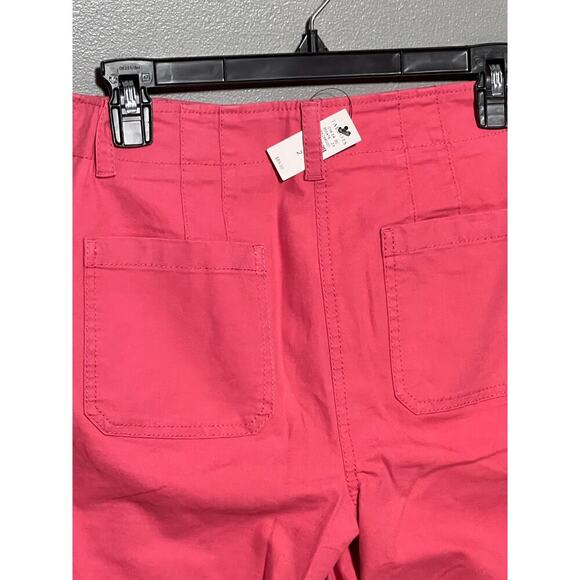 NWT Talbots size 2 Pink Pants Cotton‎ Mix Ankle Length - Picture 3 of 9